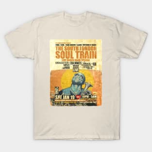 POSTER TOUR - SOUL TRAIN THE SOUTH LONDON 76 T-Shirt